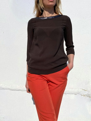 Marc O'Polo blouse brown size XS like new
