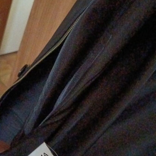 Leather jacket, black, size 5XL