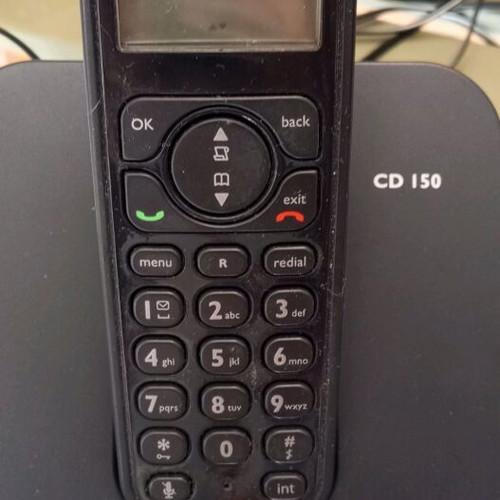 Philips wireless phone like new, black