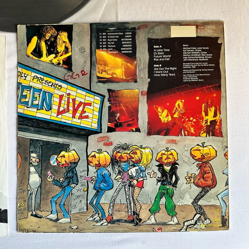 Helloween Live in the U.K vinyl like new, first Greek copy