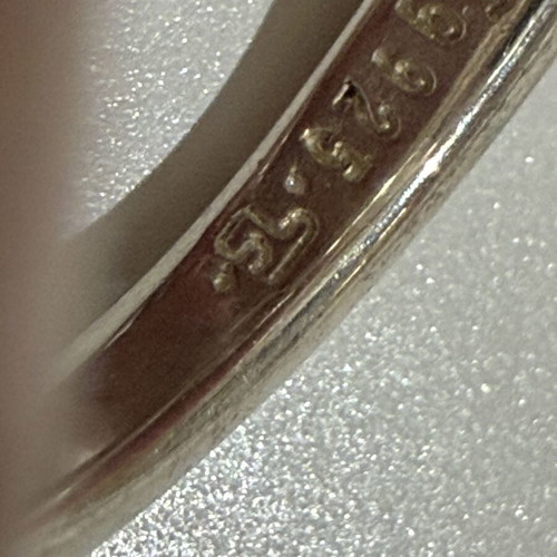 Thomas Sabo ring with white stones silver size 54 brand new