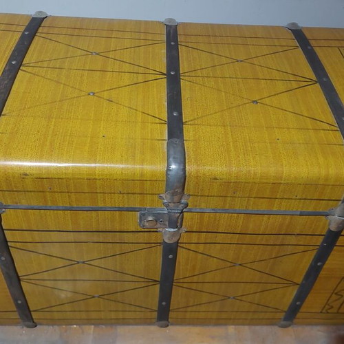 Metal Chest used, vintage 70s, dimensions 96x50x53cm