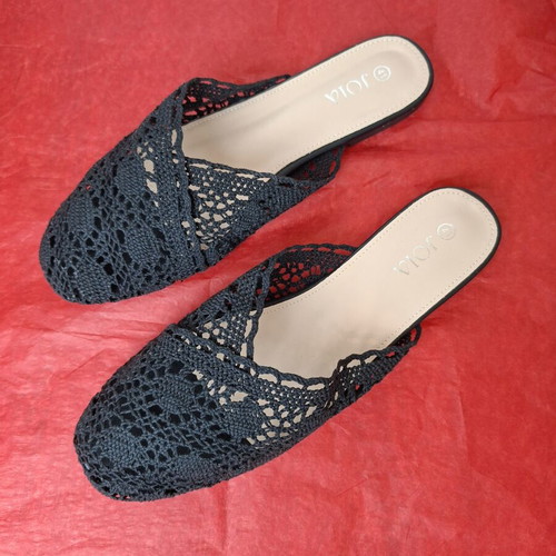 Flat mules Joia black size 41 new