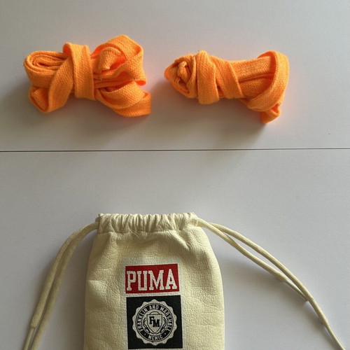 Puma x Franklin & Marshall shoelaces with pouch new, orange