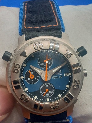 Camel Trophy watch like new, blue and silver