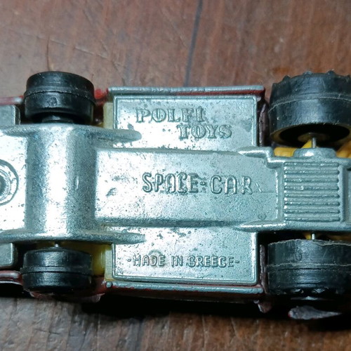 Space car Polfi used, iron vintage space vehicle from the 70s