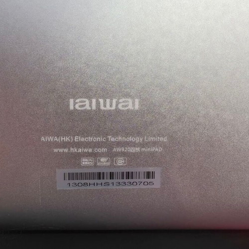 Tablet Aiwa AW920 8-inch used with flip case
