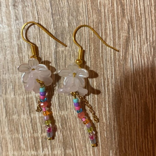Handmade earrings multicolored, made to order, inspired by Barbie