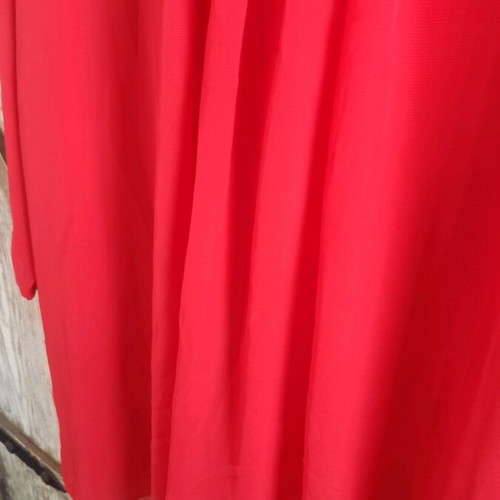 Red chiffon dress like new, size XL