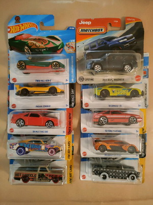 Αυτοκινητάκια σφραγισμένα, πακέτο 10, Hot Wheels και Matchbox καινούργια