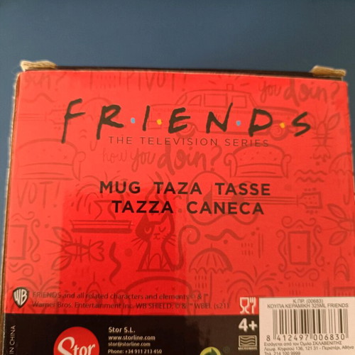 Authentic collectible Friends the TV series mug refurbished