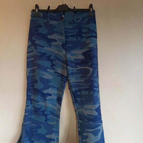 Capri military pants Y2k new, elastic size M