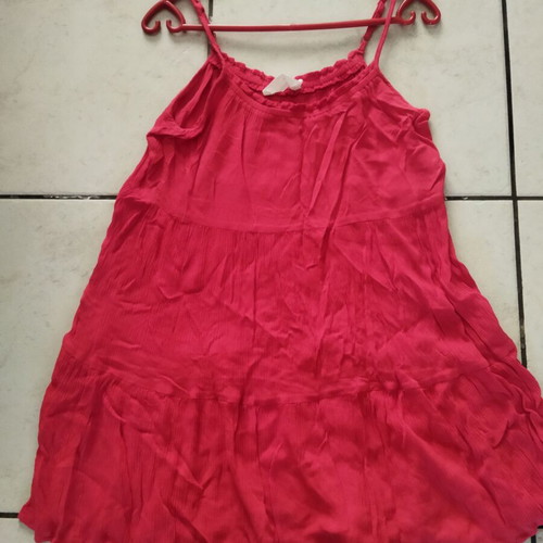 Primark sleeveless airy dress new, red