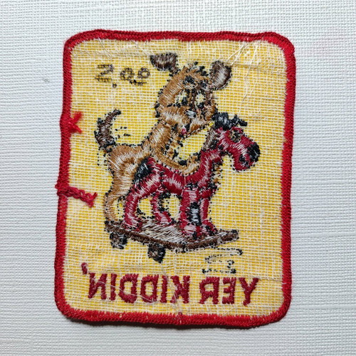 Retro Yer Kiddin' patch used, 70s 80s