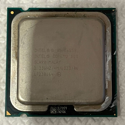 Intel E6550 Dual Core used with fan