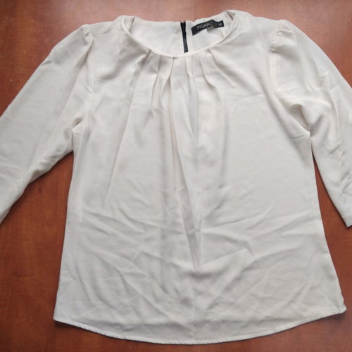 Figaro blouse used, size XXL, black and white
