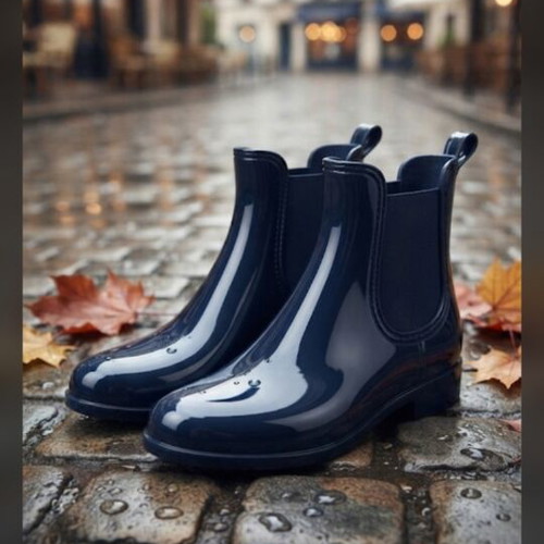 Blue rain boots size 38 like new