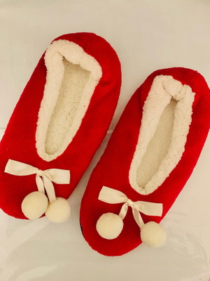 Oriflame women's winter slippers new, size 39, white-red