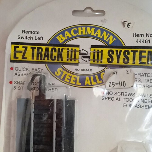 Remote Switch Left Track Set 44461 HO Scale Bachmann new