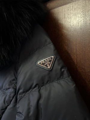 Prada women's jacket like new, size 42, dark blue, warm down filling