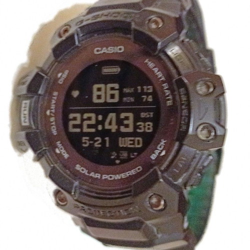 Casio GBD-H1000 smartwatch used, waterproof with GPS