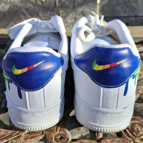 Nike Rainbow Drip Air Force 1 sneakers like new, size 39-40