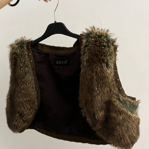 Doca fur bolero used, brown no s-m
