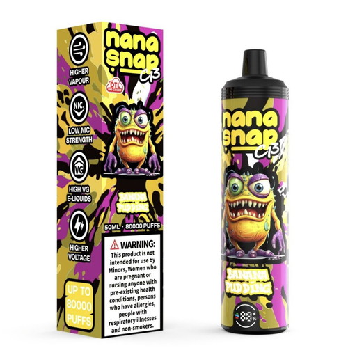 Nanasnap C13 vape disposable, double apple flavor