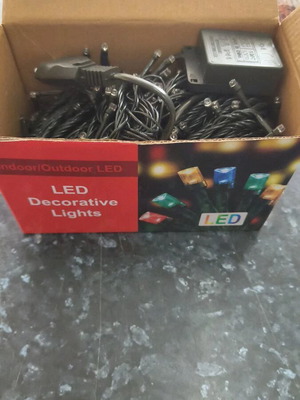 Коледни лампички RGB 30м 400 LED нови, многоцветни