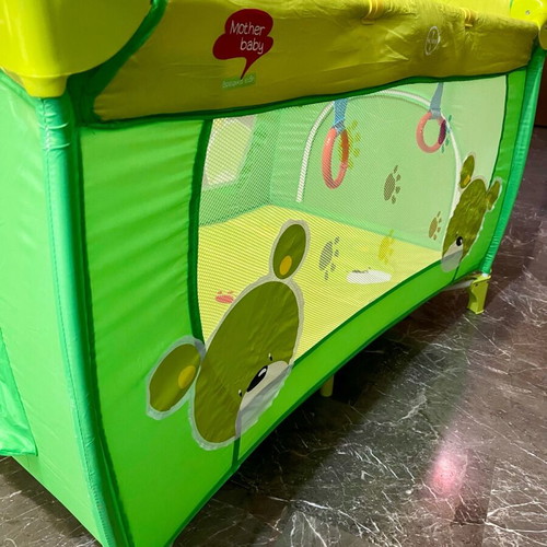 Mother Baby playpen like new with two levels and storage space