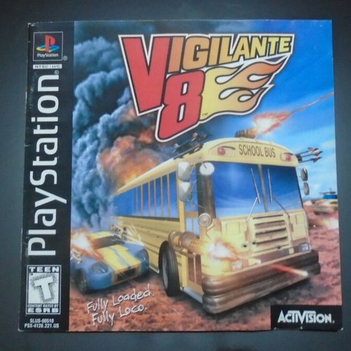 Vigilante V8 PlayStation PS1 game used, action adventure