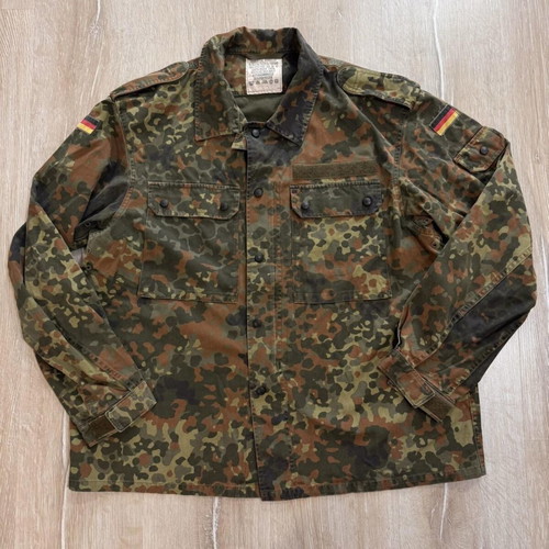 German Army Camouflage Field Jacket Size 4 Used Vintage 1996