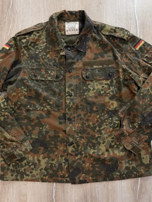 German Army Camouflage Field Jacket Size 4 Used Vintage 1996