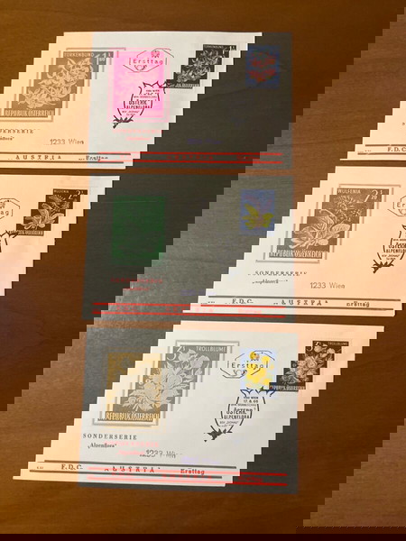 3 FDC Αυστρία Όλα μαζί 1 ευρώ