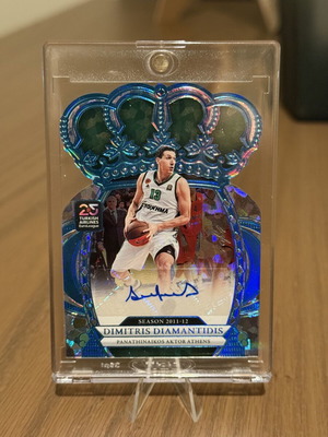 Dimitris Diamantidis Panini Crown Royale Euroleague 1/1 Card new