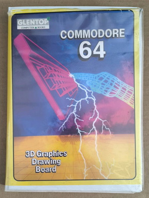 Commodore 64 3D Graphics Drawing Board used (Glentop, Commodore Disk, Clam Box)