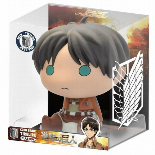 Eren Chibi Attack on Titan coin bank new 15cm