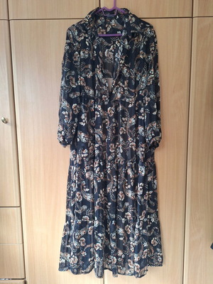 Maxi floral dress boho style Eleria Cortes size L like new