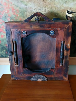 Handmade wooden icon stand like new with vintage style