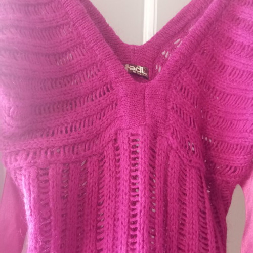 Wool sweater with satin belt, size XXS-XS