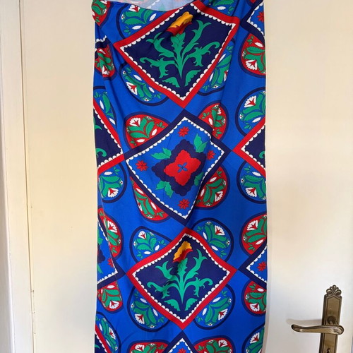 Karavan skirt with colorful patterns like new, blue