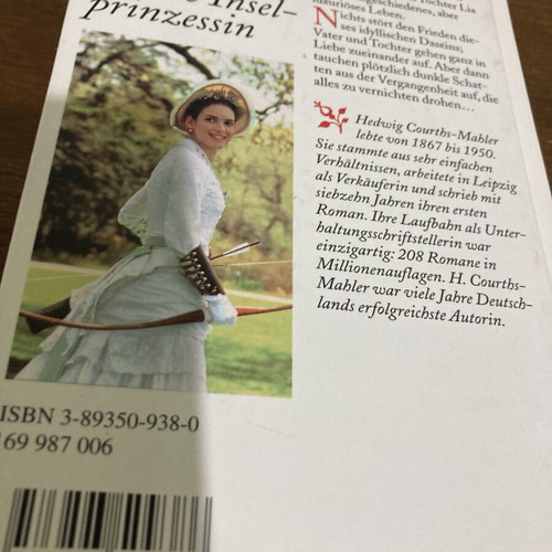 Die Inselprinzessin novel like new, German language