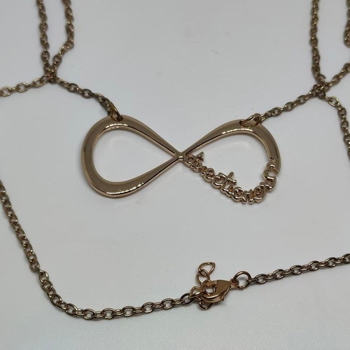 One Direction Infinity Necklace like new, rose gold color