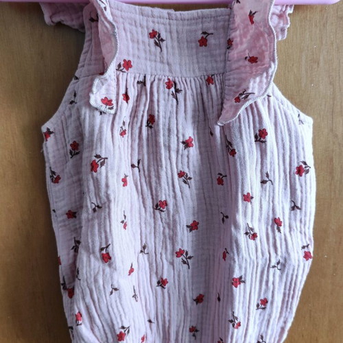 Shein romper like new, 18-24 months, red and pink