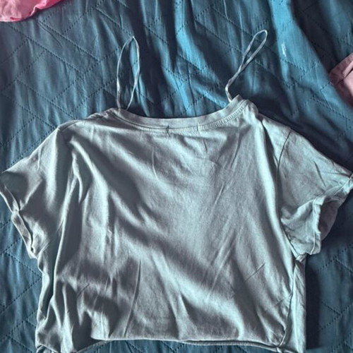 Pink Woman turquoise crop top size XS like new