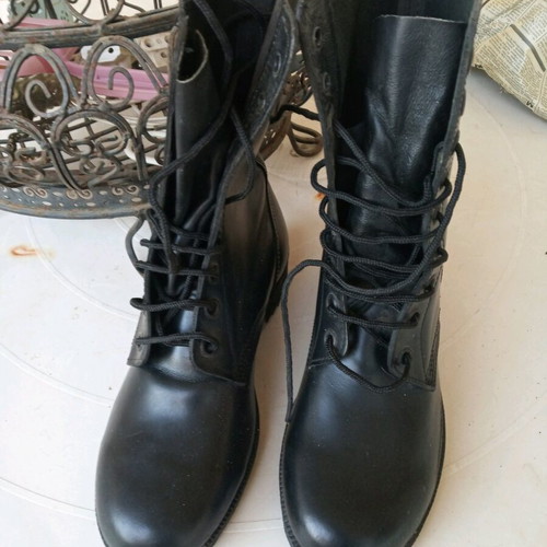 Military leather boots used size 41 black