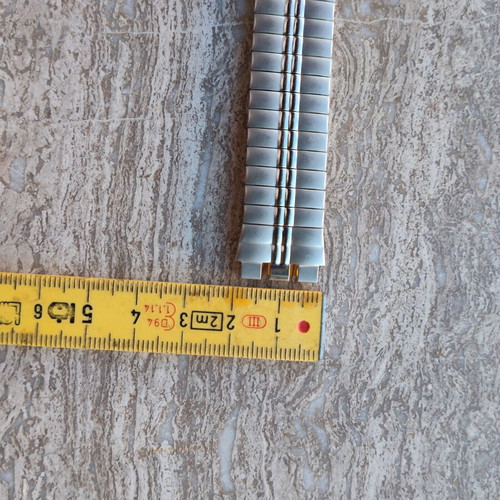 Swatch silver metallic elastic bracelet