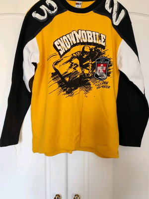 DMN kids sweatshirt like new, size 146 cm, black and yellow