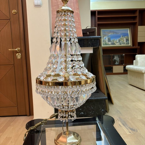 Crystal table lamp set of two new