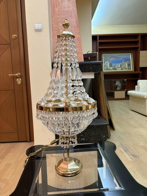 Crystal table lamp set of two new